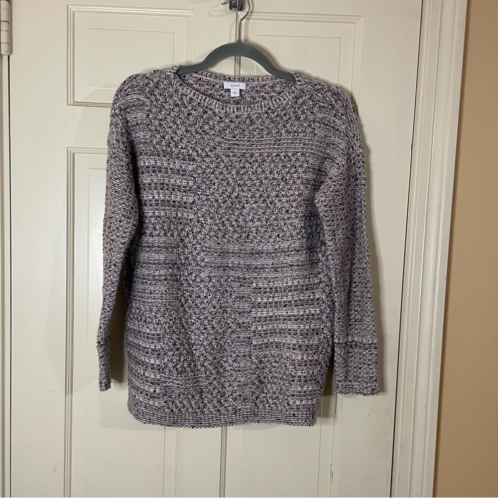 Pure Jill Sweater Women XS Mauve Knit Oversized Pullover Classic Colorful Casual - Picture 7 of 7
